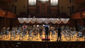 BBC Proms Japan: Osaka Symphony Hall stage set