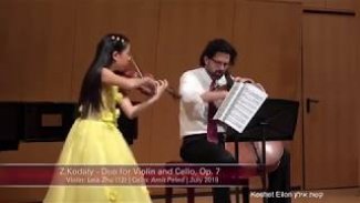 Leia Zhu - Zoltán Kodály - Duo for Violin and Cello, Op. 7, 1st and 3rd movement Thumbnail