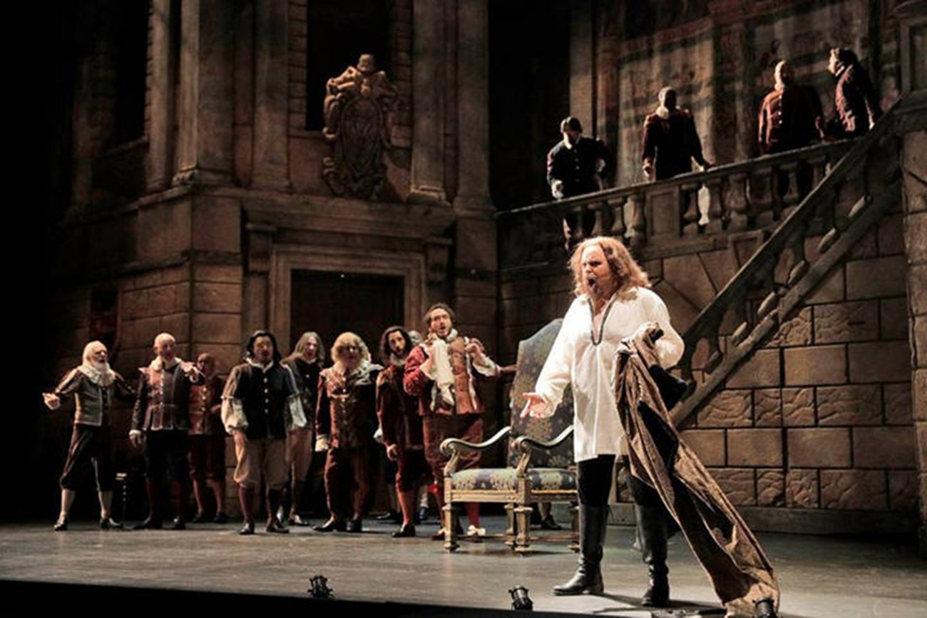 Barry Banks sings the Duca di Mantua in Rigoletto for Portland Opera