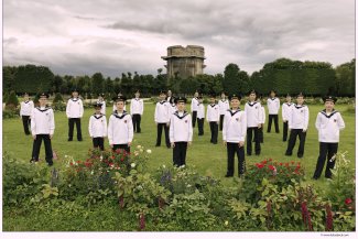 Vienna Boys' Choir Schubertchor with choirmaster, Oliver Stech; (c) Lukas Beck