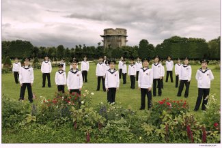 Vienna Boys' Choir Schubertchor with choirmaster, Oliver Stech; (c) Lukas Beck