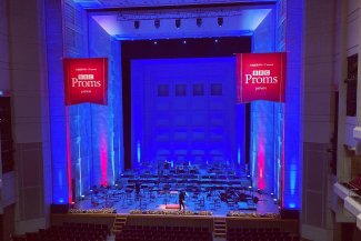 BBC Proms Japan: Orchard Hall stage set