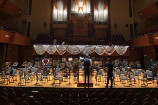 BBC Proms Japan: Osaka Symphony Hall stage set