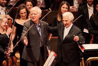 Vladimir Ashkenazy and Jasper Parrott celebrating 50 years together