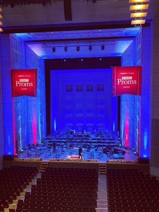 BBC Proms Japan: Orchard Hall stage set