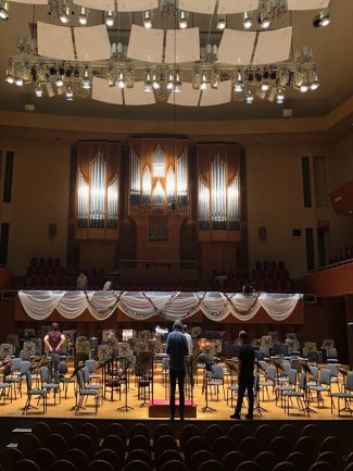 BBC Proms Japan: Osaka Symphony Hall stage set