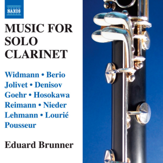 Music for Solo Clarinet Widman Album Cover