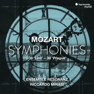 Mozart Symphonies Riccardo Minasi Album Cover